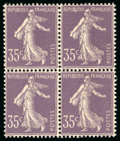 Stamp of France » Émissions à partir de 1900 1906, Semeuse camée 35 centimes violet clair, chiffres