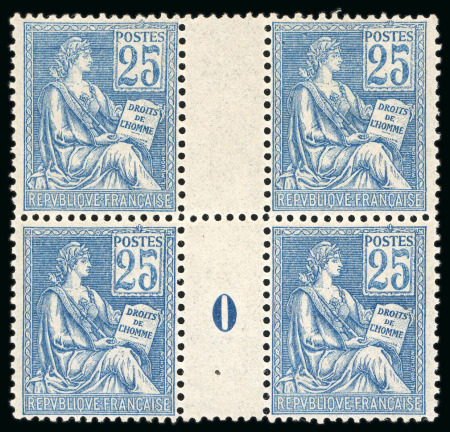 1900, Type Mouchon 25 centimes bleu, Y&T n°114 **