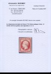 Stamp of France » Empire 1853-1862 1853, Empire non dentelé 1 franc carmin, Y&T n°18d