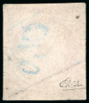 1849, Cérès non dentelé 1 franc vermillon vif, Y&T