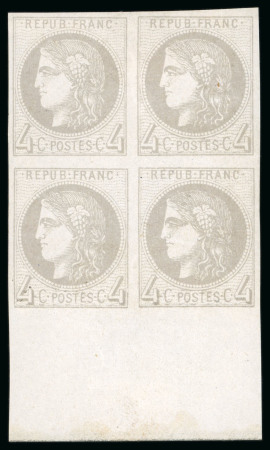 1870, Émission de Bordeaux 4 centimes gris, Y&T n°41B