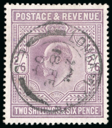 Stamp of Great Britain 1902-10, De La Rue 2s6d mint n.h., well centred and