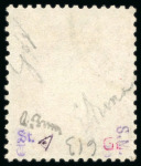 1885, Prince Charles III 5 franc carmin sur vert, Y&T
