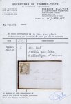 Stamp of France » Type Cérès de 1849-1850 1850, Cérès non dentelé 15 centime vert, Y&T n°2