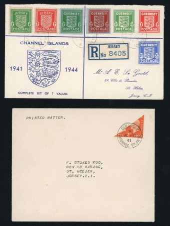 Stamp of Great Britain » Channel Islands 1941-44, Pair of covers