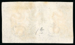 1840, 1d black pl.1b MC-MD used pair