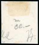 1840, 1d black pl.2 MA used, with fine to large margins,