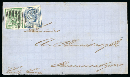 1866-68, "Cifras" Issues trio of covers 
