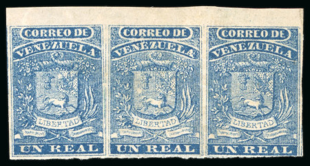 Stamp of Venezuela 1859-62, Coarse Printing group of four items including two mint multiples and two covers