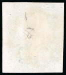 1840, 2d blue pl.1 LL, with fine to large margins, cancelled by Maltese Cross in red
