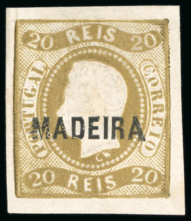 1868, 20r bistre imperf. mint n.h.