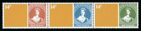 1980 Anniversaries 14c mint n.h. se-tenant strip of three with black omitted error