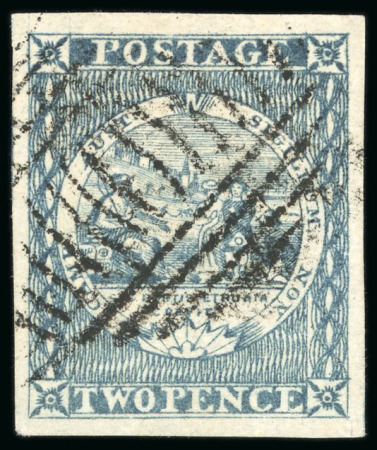 Stamp of Australia » New South Wales 1850 Sydney View pl.I 2d greyish blue, early impression, used