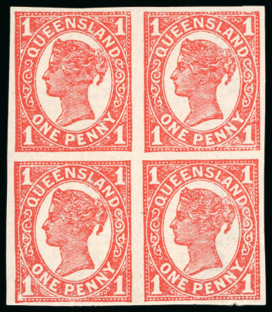 Stamp of Australia » Queensland 1907-11, 1d vermilion, wmk Crown over A, mint h.r.