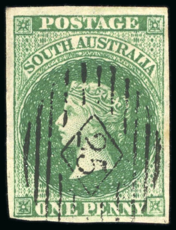Stamp of Australia » South Australia 1855 London Printing 1d dark green, used