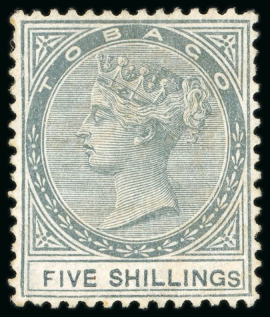 1879 CC 5s slate, unused, fine (S.G. £900)