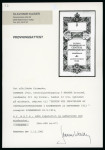 Stamp of Denmark 1912-15 5Kr brown-red tied to 1912 Post Office Festival booklet by Copenhagen 22.9.1912 cds