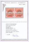 Stamp of Denmark 1913-19, 5kr brown-red, wmk cross, in used block of