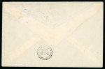 1930 Zeppelin 10m pair tied to 24.IX.30 cover sent by Graf Zeppelin