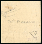 Stamp of Belgium 1866, 1c grey mint imperf. lower left corner marginal
