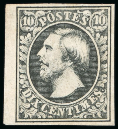 1852, First Printing, 10c greenish-black, unused single