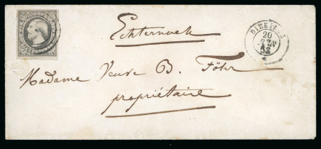 1858 (Jun 20th), Envelope sent to Echternach, franked