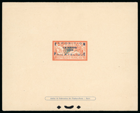 Stamp of France » Émissions à partir de 1900 1929, Épreuve de luxe Exposition philatélique du
