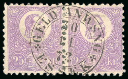1871, Issues of the Monarchy, 25k bright-violet, strong