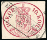 1856-1930, Selection of seven stamp including 1856 10k rose