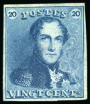 1849-51, Group incl. 1849 10c and 20c mint both with Moens red ink line removed