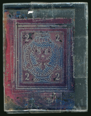Stamp of German States » Lubeck Lubeck - 1859 Issue "Wappen von Lübeck" with the error