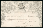 Stamp of Great Britain » 1840 Mulreadys & Caricatures 1840 Mulready 1d lettersheet with ‘Annuity, Life