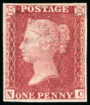 Stamp of Great Britain » Line Engraved Essays, Plate Proofs, Colour Trials and Reprints 1865 Royal Reprint 1d carmine-rose (S.G. £2'250).