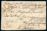 Stamp of Large Lots and Collections All World: 1850-77, small group of 11 classic covers incl. two