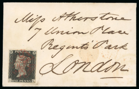 Stamp of Great Britain » 1840 1d Black and 1d Red plates 1a to 11 1840 1d. black, pl. 5, IL, placed at lower left corner
