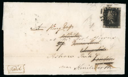 Stamp of Great Britain » 1840 1d Black and 1d Red plates 1a to 11 1840 1d. black, pl. 11, SK (roller flaw), good margins