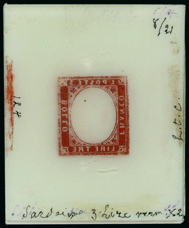 Stamp of Italian States » Sardinia Italian States, Sardinia - 1861 3 lire, group of five items