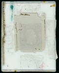 Belgium - 1869-78 5fr, glass plate negative, defective