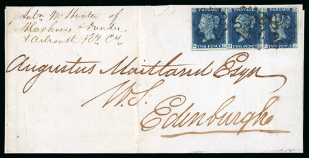 Stamp of Great Britain » 1840 2d Blue (ordered by plate number) 1840 2d. deep blue, pl. 2, GJ-GL, large to enormous