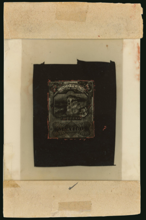 Stamp of Mexico Mexico - 1895 5p, two master matrices on film with