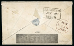 Stamp of Great Britain » 1840 Mulreadys & Caricatures 1840 1d Mulready envelope cancelled with a fine strike of the very rare ruby Maltese cross of Aberdeen