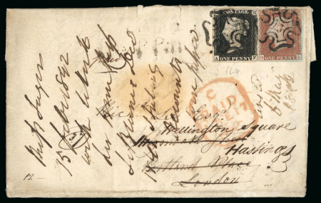 Stamp of Great Britain » 1840 1d Black and 1d Red plates 1a to 11 1842 (Feb 15) entire letter from South Petherton to