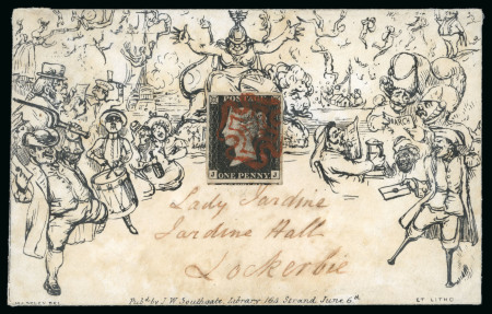 Stamp of Great Britain » 1840 Mulreadys & Caricatures 1840 Southgate no 3 envelope from Moffatt to Lockerbie,