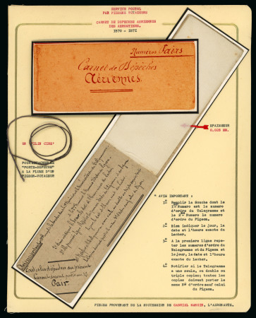 France & colonies: 1850-1890 "La télégraphie électrique