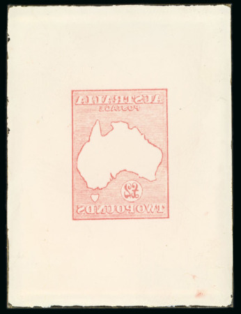 Australia - 1913 Kangaroo £2, glass support cliché