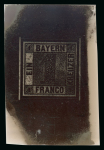 Stamp of German States » Bavaria German States, Bavaria - 1849 Issue 1k, Group of 107