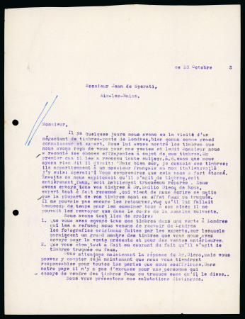 1932-1935, Correspondance between Jean de Sperati and