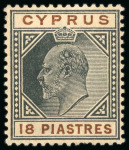 Cyprus - 1903 9pi & 18p, three examples signed by Sperati
