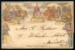 Stamp of Great Britain » 1840 Mulreadys & Caricatures 1840 (Jul 11) 1d. Mulready letter sheet, A23, to Maidstone,