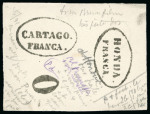 Stamp of Colombia Colombia - Cancellations, Group 8 items including 3